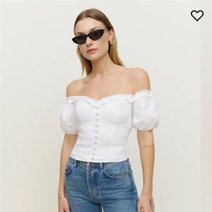 Reformation Kaden Linen Top